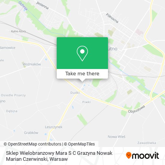 Sklep Wielobranzowy Mara S C Grazyna Nowak Marian Czerwinski map