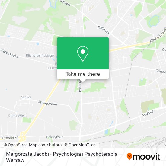 Małgorzata Jacobi - Psychologia i Psychoterapia map