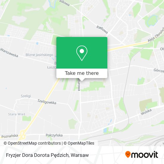 Fryzjer Dora Dorota Pędzich map