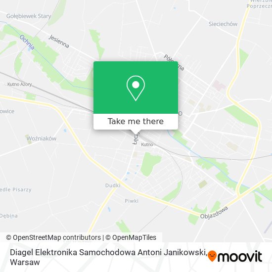 Diagel Elektronika Samochodowa Antoni Janikowski map