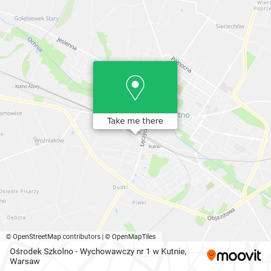 Ośrodek Szkolno - Wychowawczy nr 1 w Kutnie map