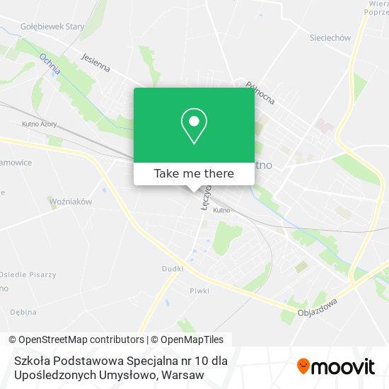 Szkoła Podstawowa Specjalna nr 10 dla Upośledzonych Umysłowo map