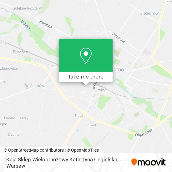 Kaja Sklep Wielobranżowy Katarzyna Cegielska map