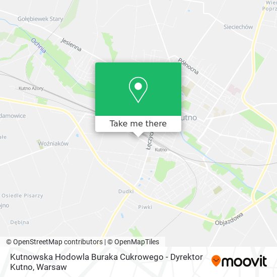 Kutnowska Hodowla Buraka Cukrowego - Dyrektor Kutno map