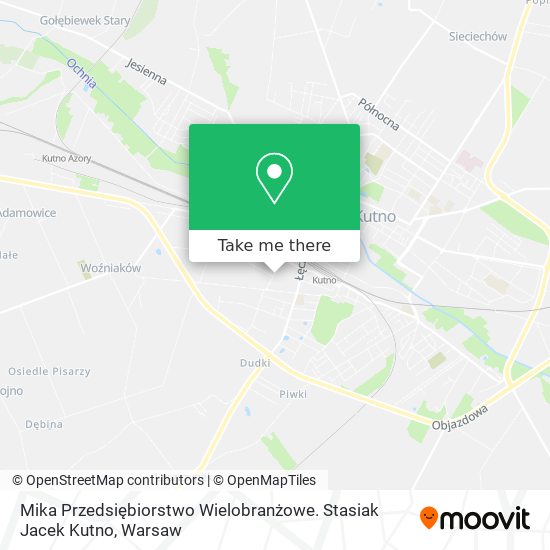 Mika Przedsiębiorstwo Wielobranżowe. Stasiak Jacek Kutno map