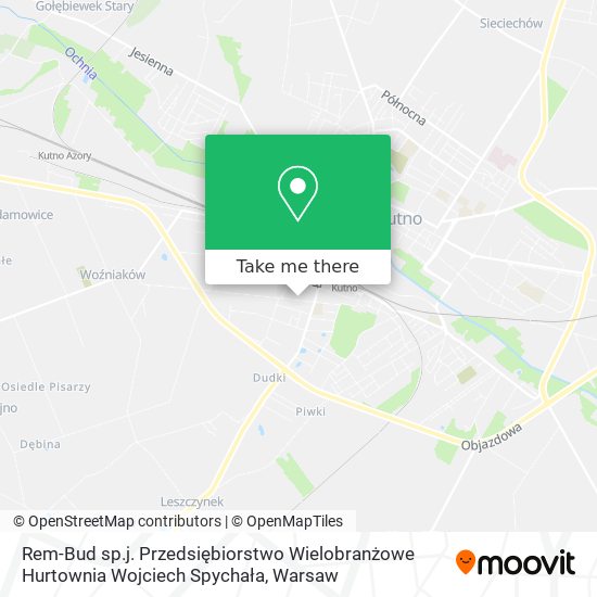 Rem-Bud sp.j. Przedsiębiorstwo Wielobranżowe Hurtownia Wojciech Spychała map