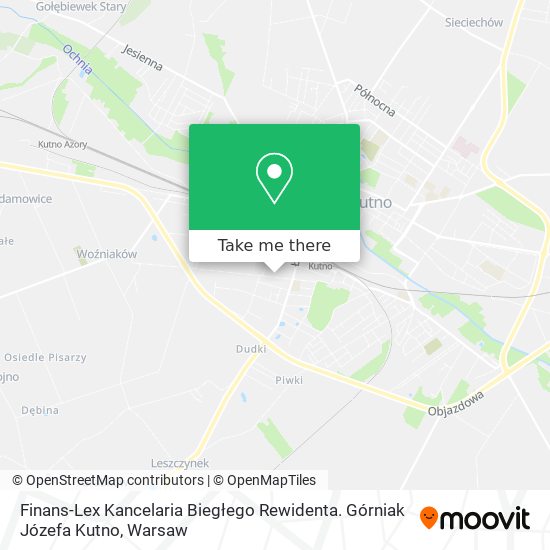 Finans-Lex Kancelaria Biegłego Rewidenta. Górniak Józefa Kutno map