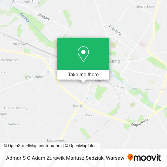 Карта Admar S C Adam Zurawik Mariusz Sedziak