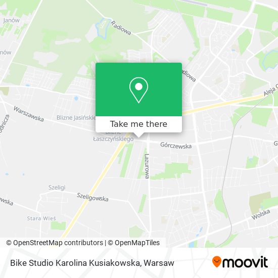 Bike Studio Karolina Kusiakowska map