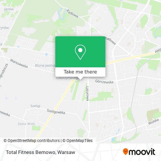 Total Fitness Bemowo map