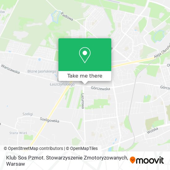 Klub Sos Pzmot. Stowarzyszenie Zmotoryzowanych map