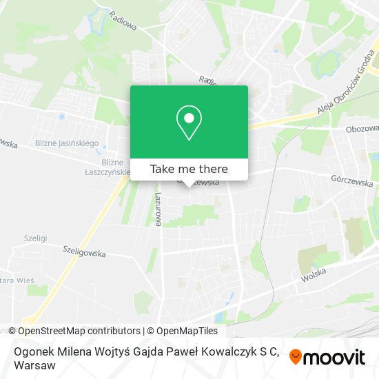 Ogonek Milena Wojtyś Gajda Paweł Kowalczyk S C map