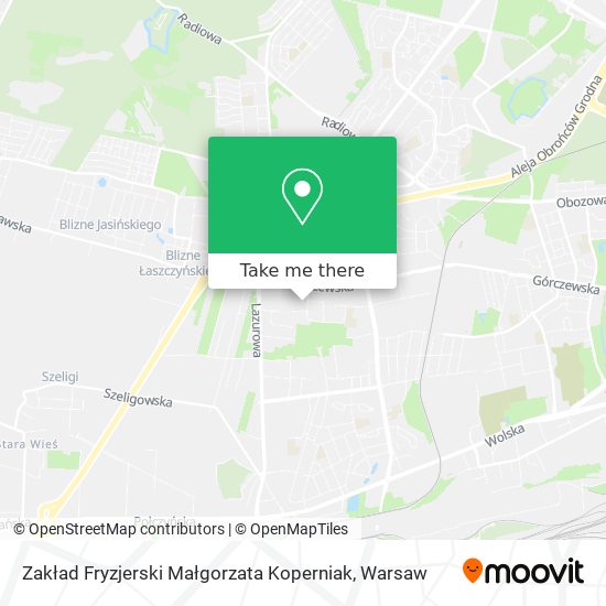 Zakład Fryzjerski Małgorzata Koperniak map