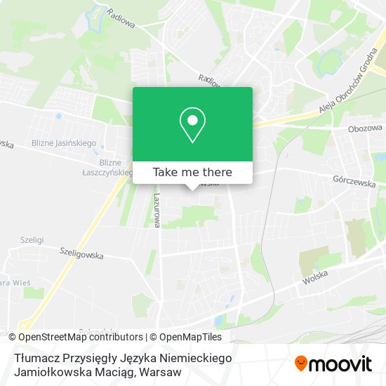 Tłumacz Przysięgły Języka Niemieckiego Jamiołkowska Maciąg map