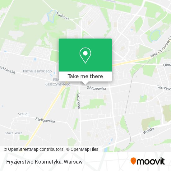 Fryzjerstwo Kosmetyka map