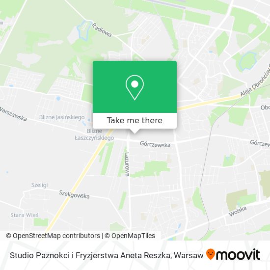 Studio Paznokci i Fryzjerstwa Aneta Reszka map