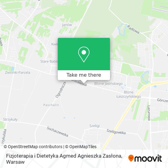 Fizjoterapia i Dietetyka Agmed Agnieszka Zasłona map