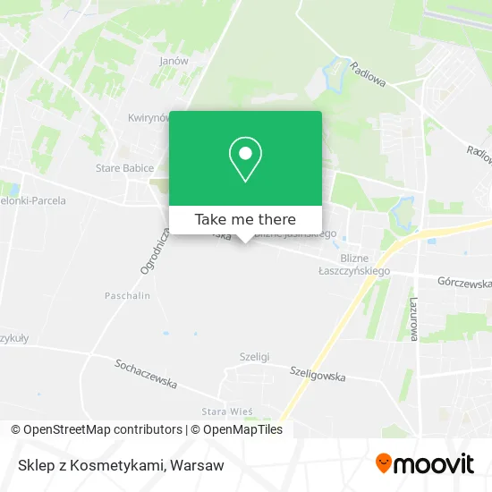 Карта Sklep z Kosmetykami