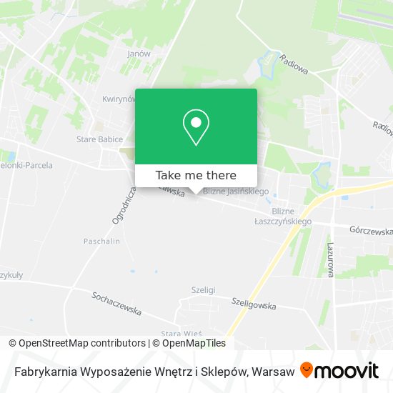 Fabrykarnia Wyposażenie Wnętrz i Sklepów map