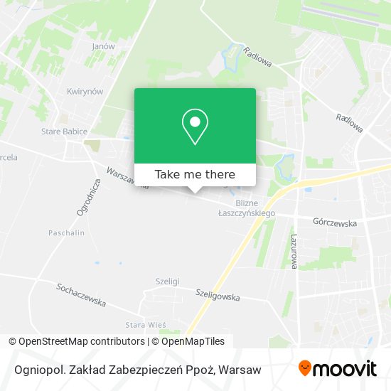 Ogniopol. Zakład Zabezpieczeń Ppoż map