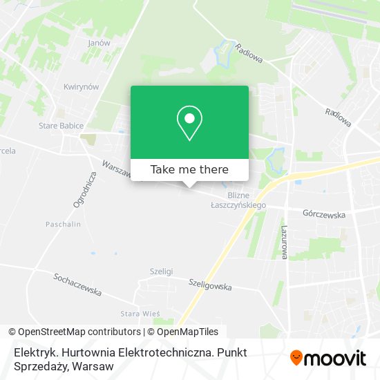 Карта Elektryk. Hurtownia Elektrotechniczna. Punkt Sprzedaży