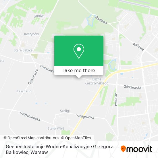 Geebee Instalacje Wodno-Kanalizacyjne Grzegorz Bałkowiec map