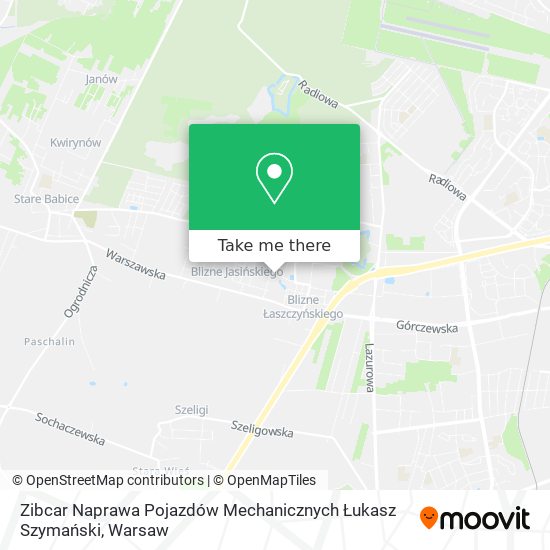 Zibcar Naprawa Pojazdów Mechanicznych Łukasz Szymański map