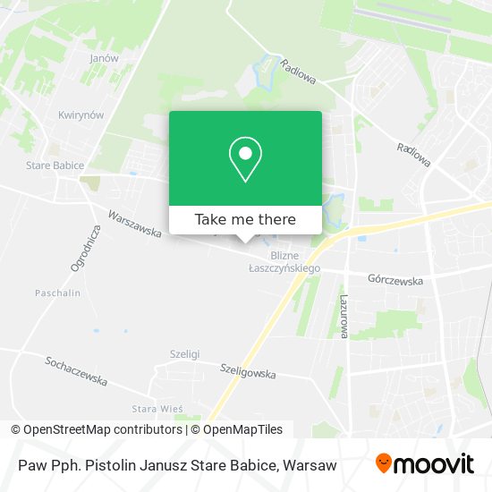 Paw Pph. Pistolin Janusz Stare Babice map