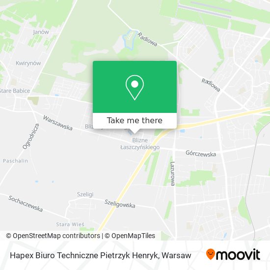 Hapex Biuro Techniczne Pietrzyk Henryk map