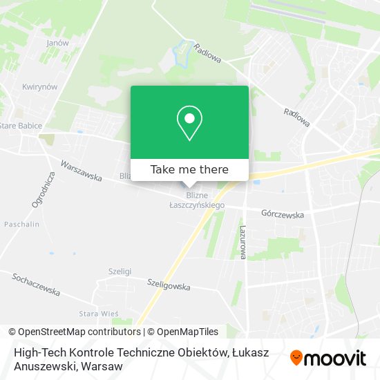 High-Tech Kontrole Techniczne Obiektów, Łukasz Anuszewski map