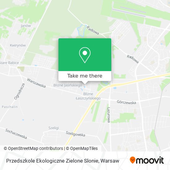 Przedszkole Ekologiczne Zielone Slonie map