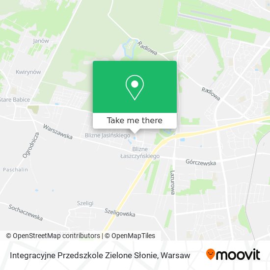 Integracyjne Przedszkole Zielone Słonie map