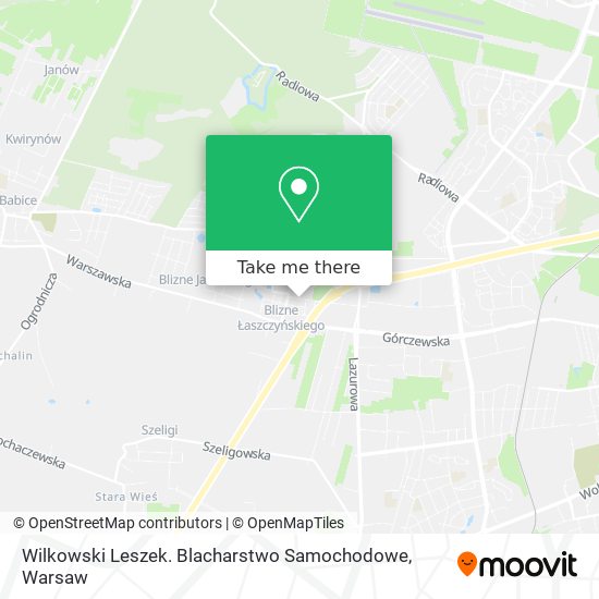 Wilkowski Leszek. Blacharstwo Samochodowe map