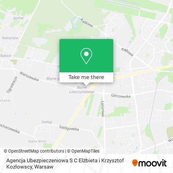 Agencja Ubezpieczeniowa S C Elżbieta i Krzysztof Kozłowscy map