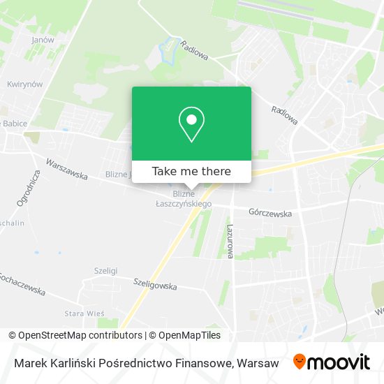 Marek Karliński Pośrednictwo Finansowe map