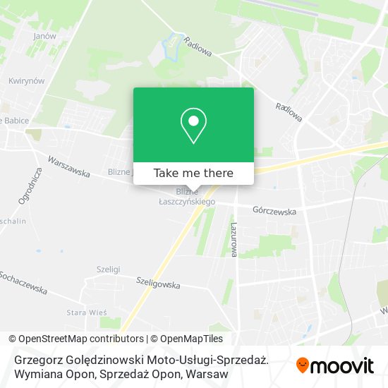 Grzegorz Golędzinowski Moto-Usługi-Sprzedaż. Wymiana Opon, Sprzedaż Opon map