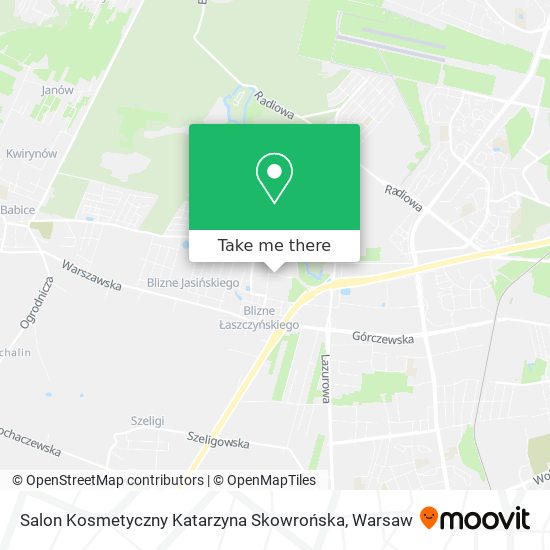 Карта Salon Kosmetyczny Katarzyna Skowrońska