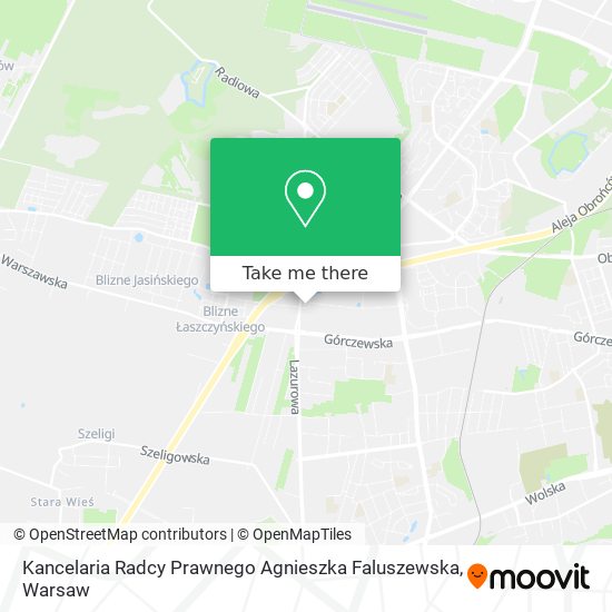 Kancelaria Radcy Prawnego Agnieszka Faluszewska map