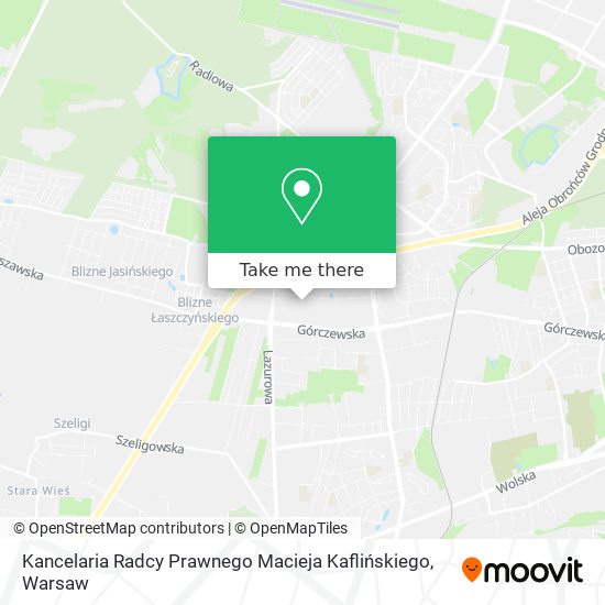 Карта Kancelaria Radcy Prawnego Macieja Kaflińskiego