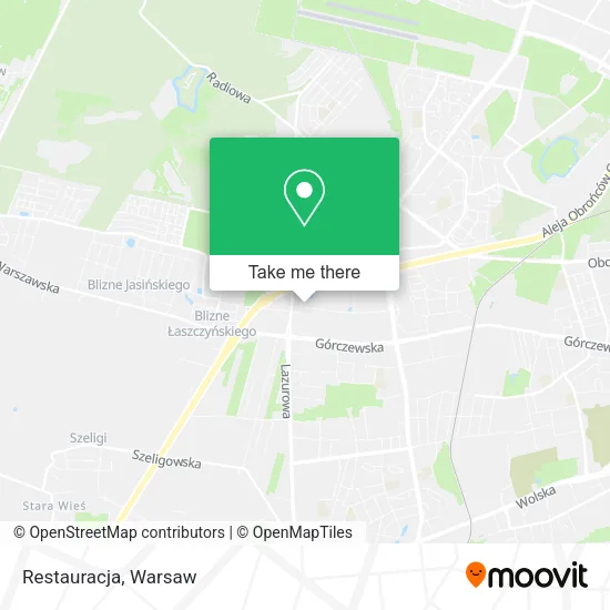 Карта Restauracja