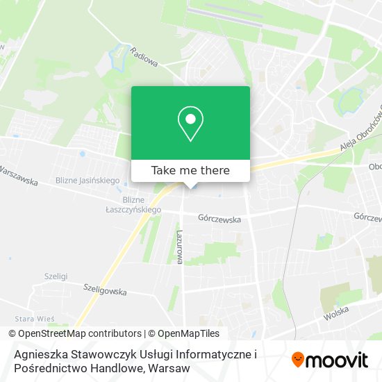 Agnieszka Stawowczyk Usługi Informatyczne i Pośrednictwo Handlowe map