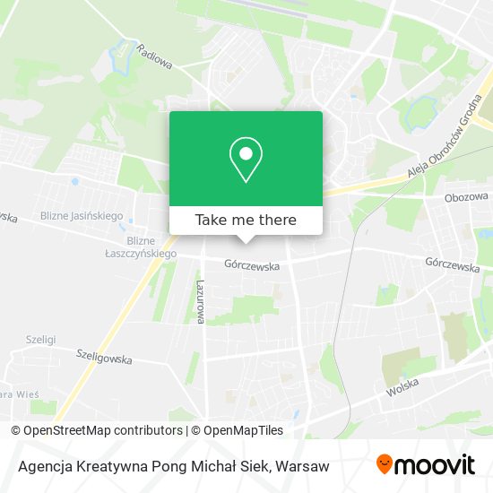 Agencja Kreatywna Pong Michał Siek map