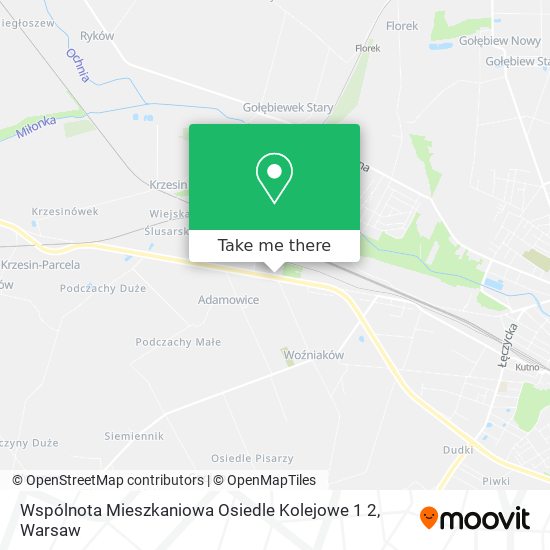 Wspólnota Mieszkaniowa Osiedle Kolejowe 1 2 map