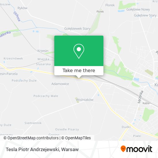 Tesla Piotr Andrzejewski map