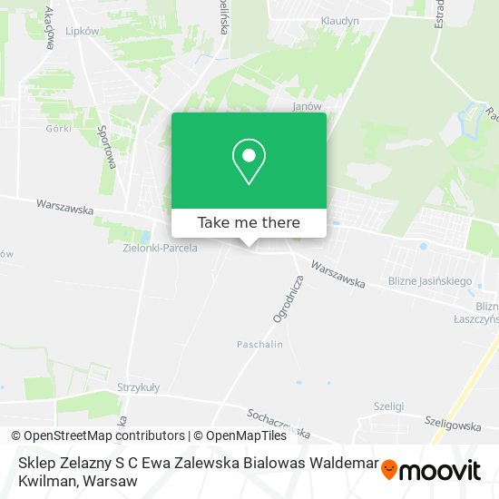 Sklep Zelazny S C Ewa Zalewska Bialowas Waldemar Kwilman map