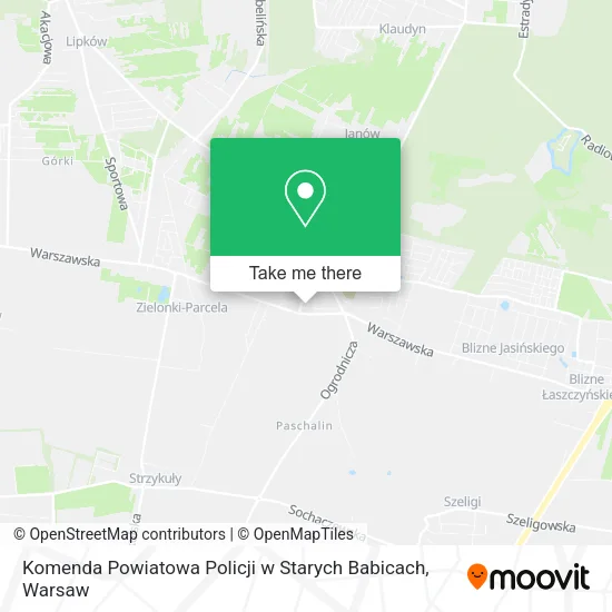 Карта Komenda Powiatowa Policji w Starych Babicach