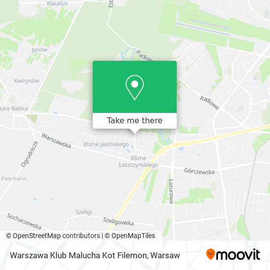 Карта Warszawa Klub Malucha Kot Filemon