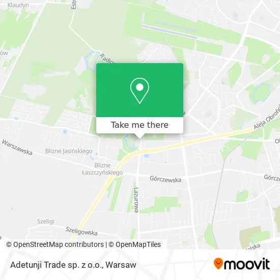 Карта Adetunji Trade sp. z o.o.