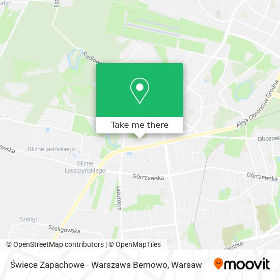 Świece Zapachowe - Warszawa Bemowo map