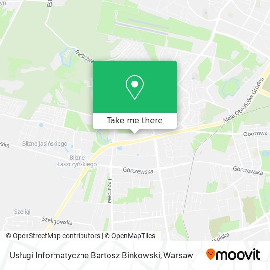 Usługi Informatyczne Bartosz Binkowski map